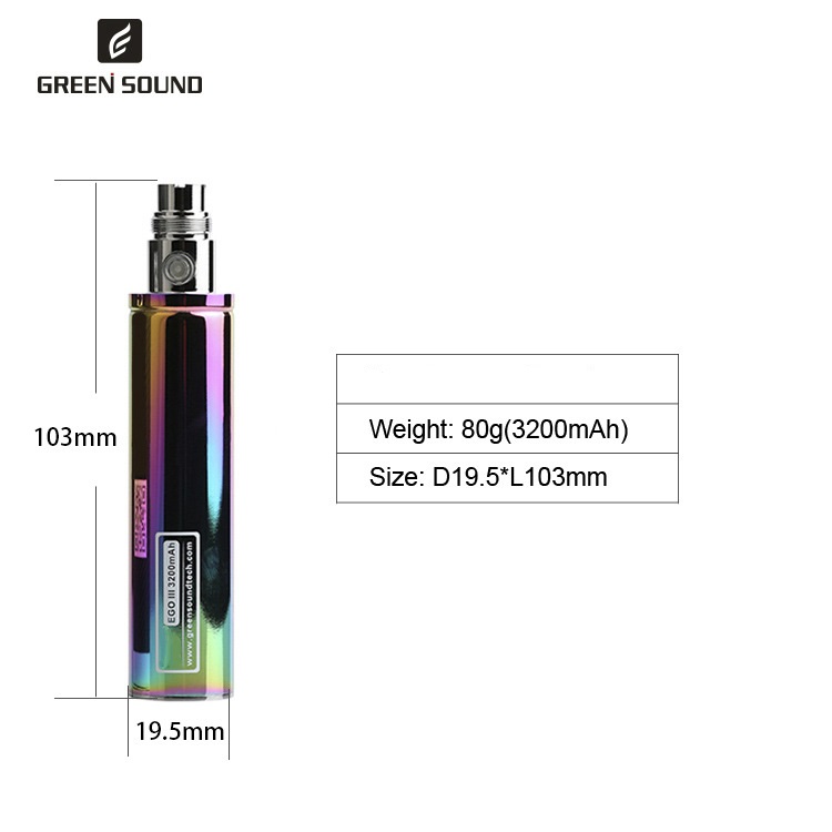 Аккумулятор GS Ego 3 III 3200  – обзор и цена Vaping Area